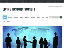 Tablet Screenshot of livinghistorysociety.org